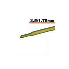 Tub termocontractibil galben-verde 3mm/ 1.5mm 0.5m