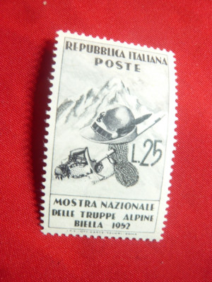Serie Italia 1952 -Trupe Alpine Biella , 1 valoare foto
