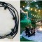 Ghirlanda Luminoasa de Exterior, cu 2 Bec Edison Led/m, Lungime 35 m, lumina calda