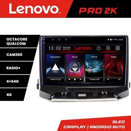 Navigatie Jeep Compass 2021- Lenovo Qled 2K Octa Core 4+64 360 DSP carplay android auto radio gps internet kit-compass2021+PRO-2K-10-4+64 CarStore Tec