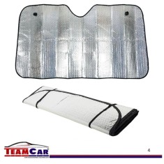 Parasolar Auto TeamCar&reg; 140x70 cm &ndash; Aluminiu Dublu cu Ventuze