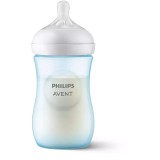 Biberon Philips Avent Natural Response SCY903/21, 260 ml, tetina care functioneaza ca sanul mamei, cu debit 3, tetina fara scurgeri, +1 luni, fara BPA