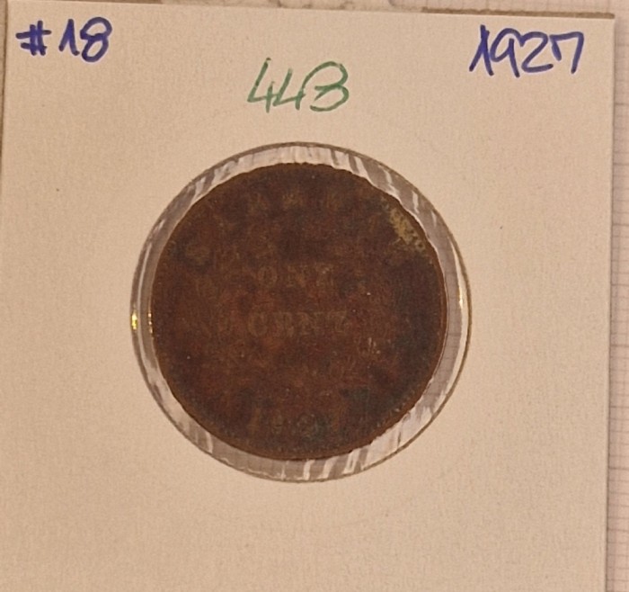 448 Sarawak Malaysia British Malaysia 1 Cent - Charles V. Brooke Rajah, 1927, KM#18
