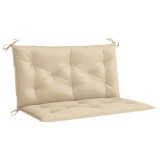 Cumpara ieftin Perna banca de gradina, bej, 100x(50+50)x7 cm, material oxford