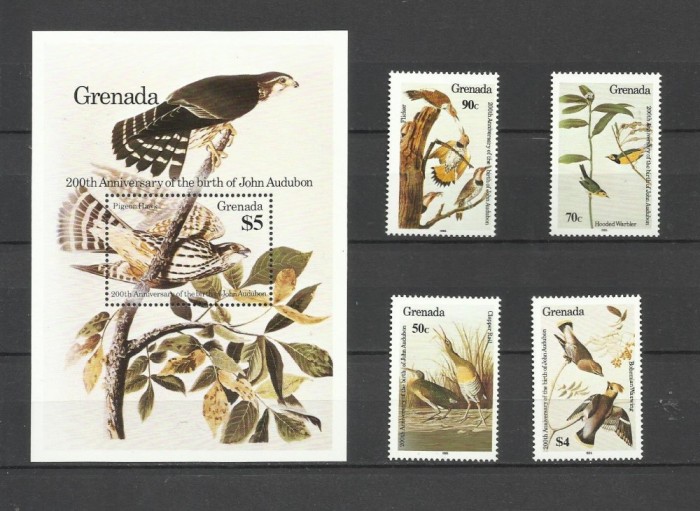 GRENADA 1985 FAUNA PASARI AUDUBON