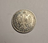 1 Florin 1860 A Aunc Unc Piesa de Colectie, Europa