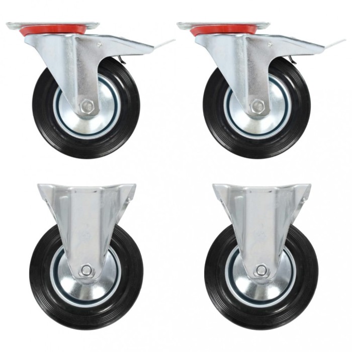 Gossi roti, 4 buc., 160 mm