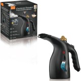 Aparat de calcat cu abur vertical EMC ONSHOP&reg;, 800W, Rezervor 200ml, Abur continuu, Perie detasabila, Portabil, Negru