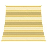 vidaXL P&acirc;nză de umbră Galben și alb 4 / 5 x 4 m HDPE 42032865