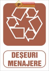 Semne pentru deseuri menajere foto