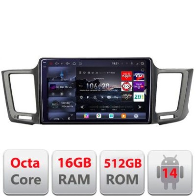 Navigatie Toyota RAV4 2013-2018 Edotec Kit-247 8 core QLED 2K 16+512 360 Android Waze USB Navigatie Internet Youtube Radio CarStore Technology foto