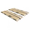 Set 2 Baze Pat Gossi 70x200 cm, 28 Sipci, 7 Zone Confort, Lemn Fag/Mesteacan