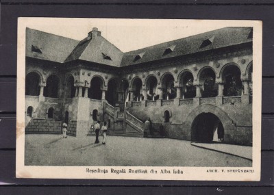 ALBA IULIA RESEDINTA REGALA ROMANA CIRCULATA 1926 foto