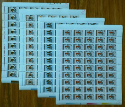 RO 2000 , LP 1507 ,&amp;quot;Muzeul Antipa - Pasarea Paradis&amp;quot; , serie in coli de 50 ,MNH foto