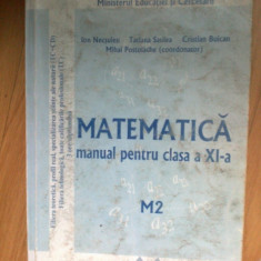 n4 MATEMATICA MANUAL PENTRU CLASA A XI-A M2 - ION NECSULEU