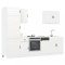 Gossi set dulap de bucatarie din 7 piese &bdquo;kalmar&rdquo; lemn prelucrat alb