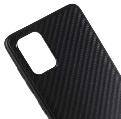Husa pentru Samsung Galaxy A71, Perfect Fit, cu insertii de carbon, negru, NOU foto