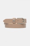 HUGO curea de piele femei, culoarea bej, 50536866