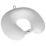 Perna de calatorie cervicala cu spuma cu memorie Rebel Active, velur, gri