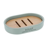Săpuniera Polirășină / Bambus &ndash; Menta