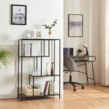 Raft de sine statator Reisj&auml;rvi 115x75x35cm otel negru mat [en.casa] HausGarden Leisure