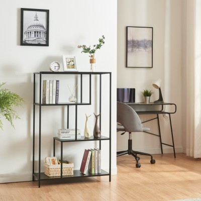 Raft de sine statator Reisj&amp;auml;rvi 115x75x35cm otel negru mat [en.casa] HausGarden Leisure foto