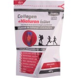 Colagen + Hialuron Articulatii cu Peptide de Colagen Tip I, II si III cu Gust de Capsuni si Zmeura 400g