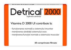 Detrical Vitamina D 2000UI, 60 comprimate, Zdrovit foto