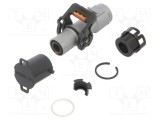 Conector alimentare DC tată drept pe cablu AMPHENOL GEC 40-125&deg;C PIN 1