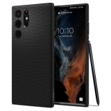 Husa Samsung Galaxy S22 Ultra 5G Spigen Liquid Air, negru mat
