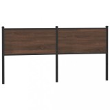 Cumpara ieftin Tablie de pat de schimb, stejar maro, 180 cm, lemn prelucrat si otel