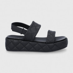 Aldo sandale Cossette femei, culoarea negru, cu platforma