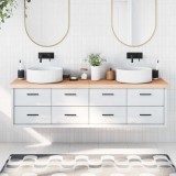 VidaXL Blat de baie, 180x50x(2-6) cm, lemn masiv netratat