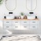 vidaXL Blat de baie, 180x50x(2-6) cm, lemn masiv netratat 3156070