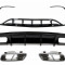 Difuzor Bara Spate Editie Neagra cu Ornamente Evacuare si Prelungiri Bara Fata Mercedes A-Class W176 (2015-2018) A45 Facelift Design Performance AutoT