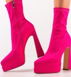 Cumpara ieftin Botine dama Grab Roz