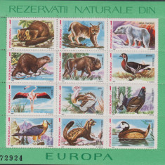 M1 TX1 6 - 1987 - Rezervatii naturale din Europa - fauna si flora - blocuri