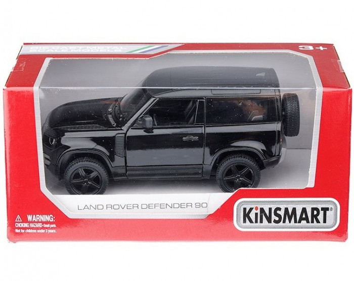 Macheta Kinsmart Land Rover Defender Negru 1:36 A83839