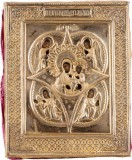 Maica Domnului ' Rugul Aprins ' , Icoana cu ferecatura, Scoala Rusa, cca. 1900