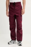 HUGO pantaloni de bumbac culoarea bej, drept, 50493865