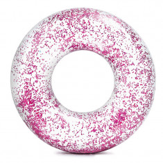 Colac inot Transparent Glitter Tube, 119 cm, glitter roz