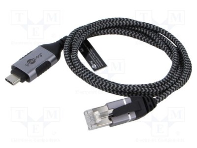 Cablu USB 3.1 RJ45 - USB C, 1m, Goobay foto