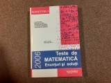 TESTE DE MATEMATICA ADMITEREA IN POLITEHNICA 2006