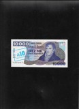 Rar! Argentina 10 australes pe 10000 pesos argentinos 1985 seria94507105 aunc