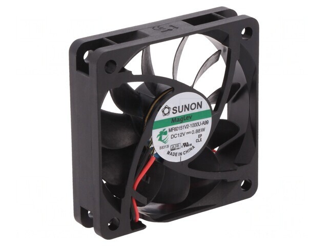 Ventilator DC Axial 12V 60x60x15mm