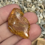 Chihlimbar rulat cristal natural unicat a12, Stonemania Bijou