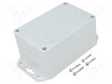 Carcasă universală KRADEX 80mm X, 120mm Y, 60mm Z, ABS gri deschis