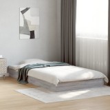 VidaXL Cadru de pat, gri sonoma, 100x200 cm, lemn prelucrat 842061