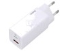 Alimentator Baseus 65W USB-C USB-A &icirc;ncărcare rapidă PD 3.0 alb