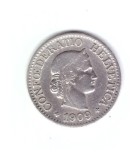 Moneda Elvetia 10 rappen 1909, stare buna, curata, Europa, Cupru-Nichel